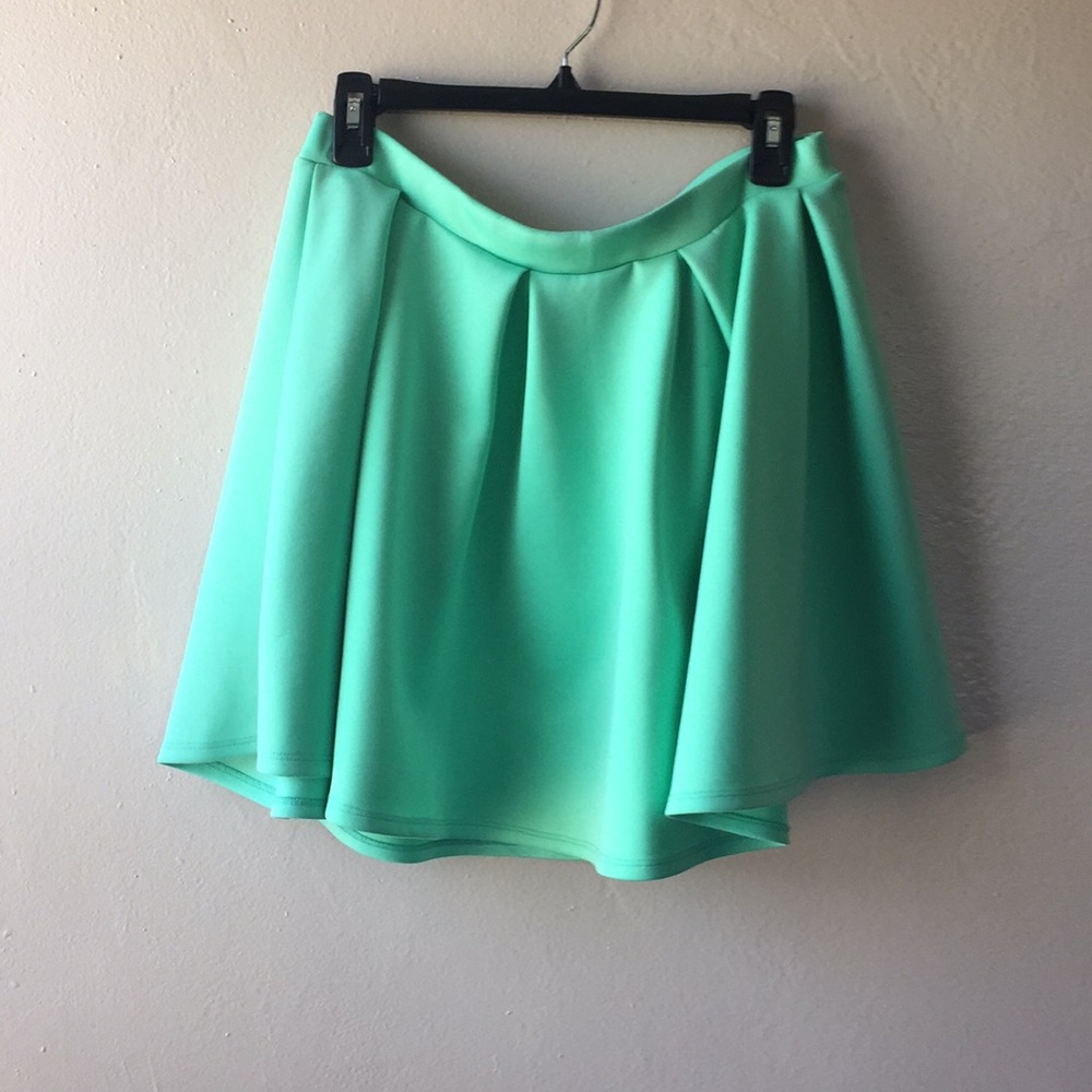 Mint green skirt